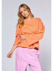 Chiemsee Bluza w kolorze pomarańczowym rozmiar: M. Pomarańczowe bluzy damskie Chiemsee, m, bez wzorów, z bawełny, bez kaptura. Za 129.95 zł.