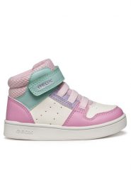 Geox Sneakersy B Eclyper B465MA 000BC C1364 S Różowy. Czerwone buty sportowe dziewczęce Geox, bez wzorów, ze skóry, bez zapięcia. Za 169.99 zł.