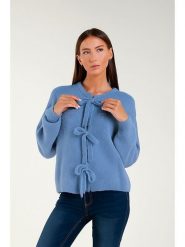 Tamba Kardigan w kolorze błękitnym rozmiar: 36/38. Niebieskie kardigany damskie Tamba, bez wzorów, z wełny. Za 158.10 zł.