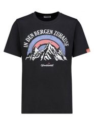 Sublevel Koszulka w kolorze antracytowym rozmiar: S. Czarne koszulki damskie Sublevel, s, bez wzorów, bez kołnierzyka, bez ramiączek. Za 43.99 zł.