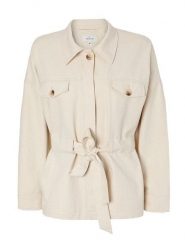 TATUUM Kurtka przejściowa "Lagos" w kolorze kremowym rozmiar: 42. Brązowe kurtki damskie TATUUM, bez wzorów, z bawełny, bez kaptura. Za 278.01 zł.