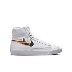 Buty do chodzenia damskie Nike Blazer Mid. Białe obuwie sportowe damskie Nike, z materiału, bez zapięcia, trekkingowe. Za 299.99 zł.