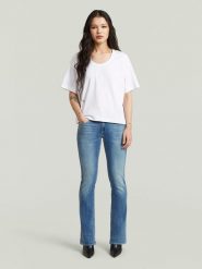 G-Star Dżinsy - Bootcut fit - w kolorze niebieskim rozmiar: W25/L30. Niebieskie jeansy damskie G-Star, z podwyższonym stanem. Za 253.54 zł.