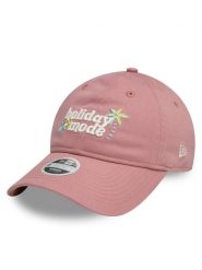 New Era Czapka z daszkiem Phrase 9Twenty 60595357 Różowy. Czerwone czapki z daszkiem damskie New Era, bez wzorów, z bawełny. Za 89.99 zł.