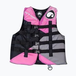 Kamizelka asekuracyjna damska SPINERA Deluxe Woman Nylon 50N. Czarne kamizelki damskie SPINERA, m, bez wzorów, z nylonu, bez kaptura. Za 249.99 zł.