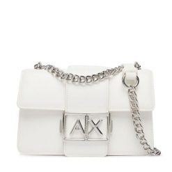 Torebka Armani Exchange. Białe torebki wieczorowe damskie Armani Exchange, bez wzorów, bez dodatków. Za 629.99 zł.