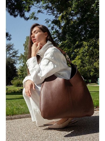 Christian Laurier Skórzany shopper bag "Suri" w kolorze jasnobrązowym - 48 x 31 x 2 cm rozmiar: onesize. Brązowe shopper bag Christian Laurier, bez wzorów, z materiału, na ramię, bez dodatków. Za 388.16 zł.