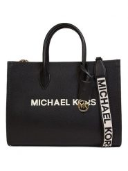 Michael Kors Skórzana torebka w kolorze czarnym - 37 x 25 x 14 cm rozmiar: onesize. Czarne torebki klasyczne damskie Michael Kors, z materiału, przez ramię, bez dodatków. Za 1,076.21 zł.