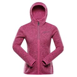 Bluza damska polarowa z kapturem Alpine Pro Zega 2. Czerwone bluzy damskie Alpine Pro, bez wzorów, z polaru, z kapturem. W wyprzedaży za 209.00 zł.