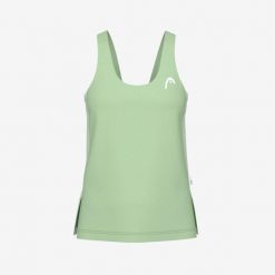 SPIRIT Tank Top Girls. Zielone koszulki sportowe damskie Head, bez wzorów, bez ramiączek, tenisowe. W wyprzedaży za 153.00 zł.