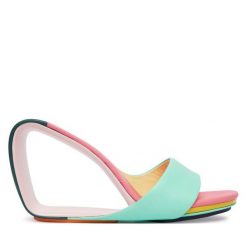 Klapki United Nude. Zielone klapki damskie United Nude, bez wzorów, bez obcasa, bez zapięcia. Za 1,259.00 zł.