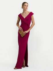 Lauren Ralph Lauren Sukienka wieczorowa 253863940017 Różowy Slim Fit. Czerwone sukienki damskie Lauren Ralph Lauren, bez wzorów, z syntetyku, wizytowe, bez ramiączek. Za 1,299.00 zł.