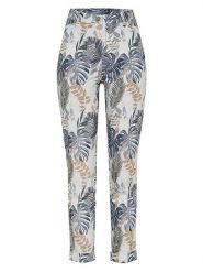 Relaxed by TONI Spodnie chino w kolorze biało-niebiesko-beżowym rozmiar: W42. Niebieskie spodnie materiałowe damskie Relaxed by TONI, bez wzorów. Za 173.99 zł.