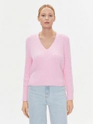 Tommy Hilfiger Sweter WW0WW39017 Różowy Regular Fit. Czerwone swetry klasyczne damskie Tommy Hilfiger, xxl, z syntetyku, bez kołnierzyka. Za 599.99 zł.