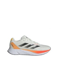 Buty Duramo SL. Białe obuwie sportowe damskie Adidas, z materiału, bez zapięcia, do biegania. Za 239.00 zł.