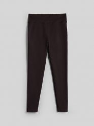 4F Legginsy treningowe szybkoschnące damskie - brązowe XL/XXL. Brązowe legginsy damskie 4F, l, bez wzorów, z materiału. Za 129.99 zł.