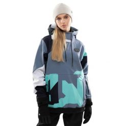 Kurtka snowboardowa damska W1-W Ushuaia. Niebieskie kurtki damskie SIROKO, na zimę, m, bez wzorów, z materiału, z kapturem. Za 308.00 zł.
