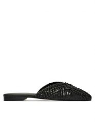 Patrizia Pepe Klapki 8Z0140/L109 Czarny. Czarne klapki damskie Patrizia Pepe, bez wzorów, ze skóry, bez obcasa, bez zapięcia. Za 1,249.00 zł.