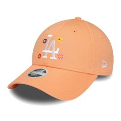 Czapka z daszkiem damska New Era Flower 9Forty Los Angeles Dodgers. Czerwone czapki z daszkiem damskie New Era, na wiosnę, bez wzorów. Za 109.99 zł.