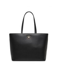 Tommy Hilfiger Torebka AW0AW17528 Czarny. Czarne shopper bag Tommy Hilfiger, bez wzorów, ze skóry, bez dodatków. Za 549.99 zł.