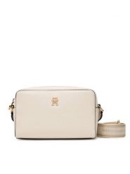 Tommy Hilfiger Torebka Th Joy Camera Bag AW0AW19060 Kremowy. Białe listonoszki damskie Tommy Hilfiger, bez wzorów, ze skóry, bez dodatków. Za 409.99 zł.