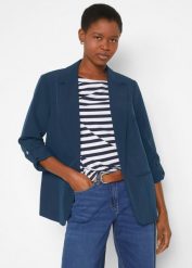 Żakiet oversize. Czarne marynarki i żakiety damskie bonprix, bez wzorów, klasyczne. Za 169.99 zł.