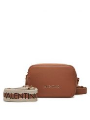 Valentino Torebka Zero VBS7B306 Brązowy. Brązowe listonoszki damskie Valentino, bez wzorów, ze skóry, bez dodatków. Za 279.99 zł.