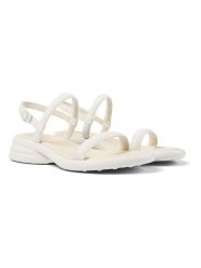 Camper Skórzane sandały w kolorze białym rozmiar: 40. Białe sandały damskie Camper, bez wzorów, z otwartym noskiem, bez obcasa, bez zapięcia. Za 152.98 zł.