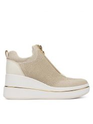 MICHAEL Michael Kors Sneakersy Emmy 43R6EMFP4D Beżowy. Brązowe obuwie sportowe damskie MICHAEL Michael Kors, z materiału, bez zapięcia. Za 769.99 zł.