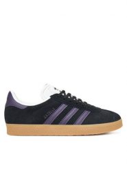 Adidas Sneakersy Gazelle JS1381 Czarny. Czarne obuwie sportowe damskie Adidas, ze skóry, bez zapięcia. Za 349.99 zł.