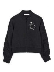 Original Marines Bluza DFP5075YF Czarny Regular Fit. Czarne bluzy dziewczęce Original Marines, bez wzorów, z bawełny, bez ramiączek, bez kaptura. Za 79.99 zł.