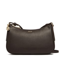 Torebka BOSS. Brązowe listonoszki damskie Boss, bez wzorów, bez dodatków. Za 749.99 zł.