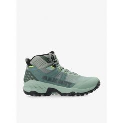 Buty turystyczne damskie Mammut Sertig II Mid GTX. Zielone obuwie trekkingowe damskie Mammut, bez zapięcia. Za 783.00 zł.