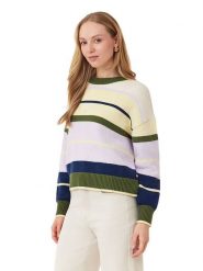 Scotch & Soda Sweter w kolorze kremowo-lawendowo-zielonym rozmiar: XS. Brązowe swetry klasyczne damskie Scotch & Soda, xs, bez kołnierzyka. Za 173.99 zł.
