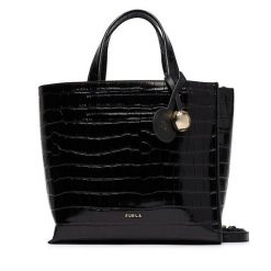 Torebka Furla. Czarne torebki klasyczne damskie Furla, bez dodatków. Za 1,439.00 zł.