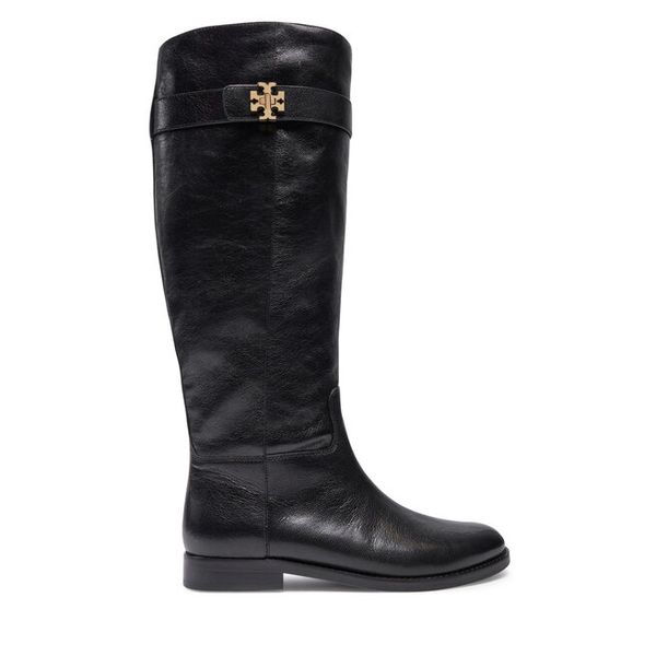 Kozaki Tory Burch. Czarne kozaki damskie Tory Burch, bez obcasa, na płaskiej podeszwie, bez zapięcia. Za 2,069.00 zł.