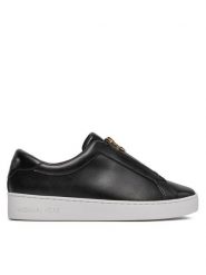 MICHAEL Michael Kors Sneakersy Keaton Zip Slip On 43R4KTFP1L Czarny. Czarne obuwie sportowe damskie MICHAEL Michael Kors, ze skóry, bez zapięcia. Za 449.99 zł.