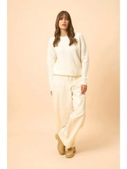 Just Cashmere Kaszmirowy sweter "Louna" w kolorze kremowym rozmiar: M. Brązowe swetry klasyczne damskie Just Cashmere, m, z kaszmiru, bez kołnierzyka. Za 630.99 zł.