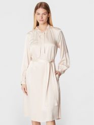 Peserico Sukienka codzienna S02183A Écru Regular Fit. Sukienki damskie Peserico, bez wzorów, z wiskozy, bez ramiączek. Za 1,729.00 zł.