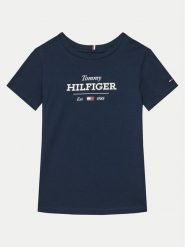 Tommy Hilfiger T-Shirt KB0KB09356 S Granatowy Regular Fit. Niebieskie t-shirty i koszulki chłopięce Tommy Hilfiger, bez wzorów, z bawełny, bez kołnierzyka, bez ramiączek. Za 79.99 zł.