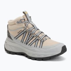 Buty turystyczne damskie Jack Wolfskin Wild Hike Texapore Mid. Brązowe obuwie trekkingowe damskie Jack Wolfskin, z materiału, przed kolano, bez zapięcia. Za 509.99 zł.