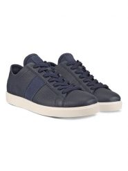 Ecco Skórzane sneakersy w kolorze granatowym rozmiar: 38. Niebieskie obuwie sportowe damskie ECCO, z gore-texu, bez zapięcia, wspinaczkowe. Za 303.59 zł.
