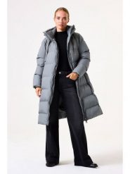 Garcia Płaszcz zimowy w kolorze szarym rozmiar: XS. Szare płaszcze damskie Garcia, na zimę, xs, bez wzorów, z puchu, bez kaptura. Za 431.78 zł.