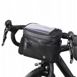 Sakwa rowerowa na kierownicę Wheel Up 4L mapnik. Czarne torebki klasyczne damskie WHEEL UP, bez dodatków. Za 99.00 zł.