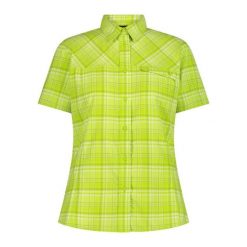 Koszula w kratę damska CMP. Zielone koszule damskie CMP, xs, bez wzorów, sportowe, bez kołnierzyka, bez ramiączek. Za 308.00 zł.