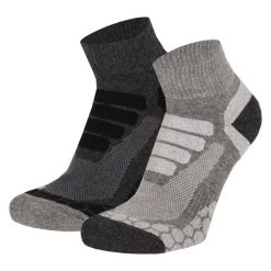 Skarpety turystyczne Quarter 2 par Multi Szare. Szare skarpetki damskie XTREME SOCKSWEAR, bez wzorów. Za 112.80 zł.