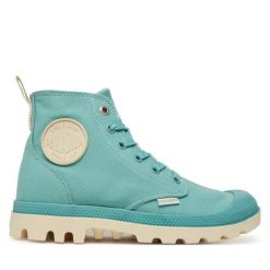 Trapery Palladium. Niebieskie trapery damskie Palladium, bez zapięcia. Za 249.99 zł.