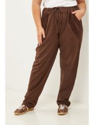 Curvy Lady Spodnie w kolorze brązowym rozmiar: 40/42. Brązowe spodnie materiałowe damskie Curvy Lady, bez wzorów, z materiału. Za 108.99 zł.