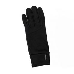 Rękawiczki Powtarzalny Nadruk. Czarne rękawiczki damskie Quiksilver, bez wzorów. Za 181.99 zł.