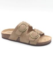 S.Oliver Klapki w kolorze beżowym rozmiar: 38. Brązowe klapki damskie S.Oliver, bez wzorów, z otwartym noskiem, bez obcasa, bez zapięcia. Za 118.28 zł.